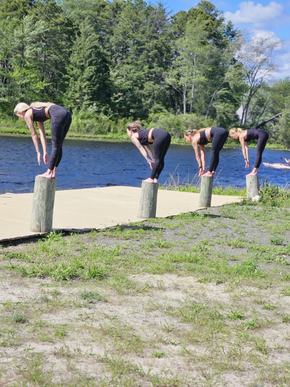 posing yoga instructors from brick nj hot yoga studio
